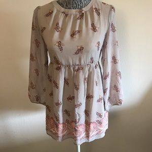 Anthropologie One September floral blouse